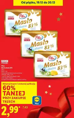 Lidl Pilos Masło ekstra 83% 200 g oferta