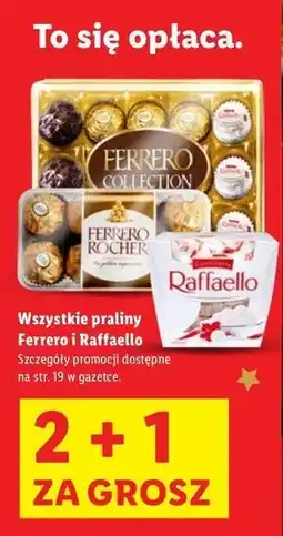 Lidl Praliny Ferrero i Raffaello oferta