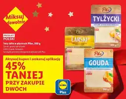 Lidl Sery żółte w plastrach Pilos 300g (Carski, Gouda, Tylżycki) oferta