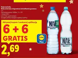 Lidl Nałęczowianka Woda mineralna niegazowana lub delikatnie gazowana 1.5 L oferta