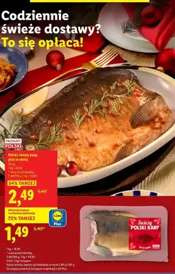 Lidl Polski świeży karp, płat ze skórą oferta