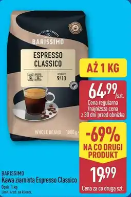 ALDI Barissimo Kawa ziarnista Espresso Classico oferta