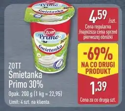 ALDI Zott Śmietanka Primo 30% oferta