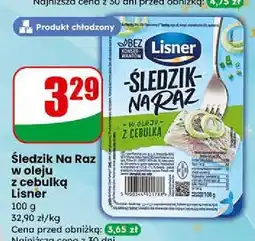 Dino Śledzik Na Raz w oleju z cebulką Lisner 100 g oferta