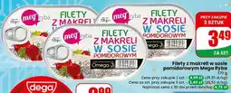 Dino Filety z makreli w sosie pomidorowym Mega Ryba oferta
