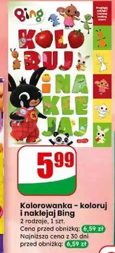 Dino Kolorowanka – koloruj i naklejaj Bing oferta