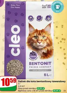 Dino Żwirek dla kota bentonitowy lawendowy Cleo oferta