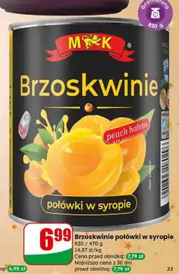 Dino Brzoskwinie połówki w lekkim syropie M&K oferta