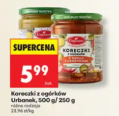 Biedronka Koreczki z ogórków Urbanek, 500 g/250 g oferta
