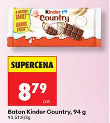 Biedronka Baton Kinder Country, 94 g oferta