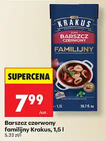 Biedronka Barszcz czerwony familijny Krakus, 1.5 l oferta
