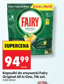 Biedronka Kapsułki do zmywarki Fairy Original All in One, 116 szt oferta