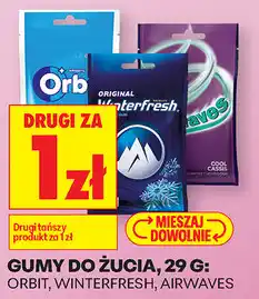 Biedronka Gumy do żucia, 29 g: Orbit, Winterfresh, Airwaves oferta