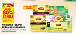 Biedronka Herbaty Lipton, 20-25 torebek (różne rodzaje) oferta