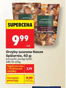 Biedronka Grzyby suszone Nasza Spiżarnia, 40 g: borowiki, podgrzybki oferta