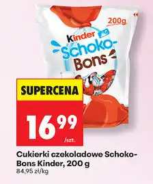 Biedronka Cukierki czekoladowe Schoko-Bons Kinder, 200 g oferta