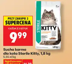 Biedronka Sucha karma dla kota Sterile Kitty, 1,8 kg oferta