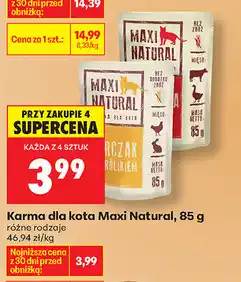 Biedronka Karma dla kota Maxi Natural, 85 g oferta