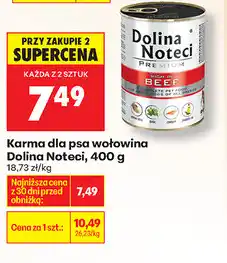 Biedronka Karma dla psa wołowina Dolina Noteci, 400 g oferta
