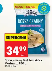 Biedronka Dorsz czarny filet bez skóry Marinero, 950 g oferta