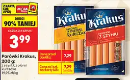 Biedronka Parówki z piersi kurczaka Krakus, 200 g oferta