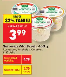 Biedronka Surówka Vital Fresh, 450 g: Rarytasek, Smakofy, Colesław oferta