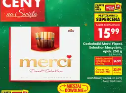 Biedronka CzekoladkiMerci Finest Selection klasyczne 250g oferta
