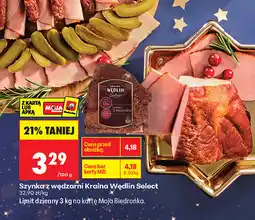Biedronka Szynkarz wędzarni Kraina Wędlin Select oferta