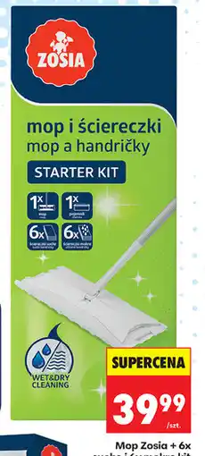 Biedronka Mop Zosia + 6x suche i 6x mokre kit oferta