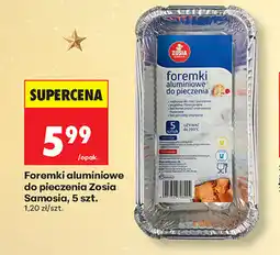 Biedronka Foremki aluminiowe do pieczenia Zosia Samosia, 5 szt oferta