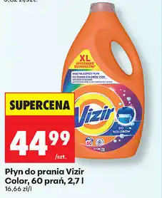 Biedronka Płyn do prania Vizir Color, 60 prań, 2,7 l oferta