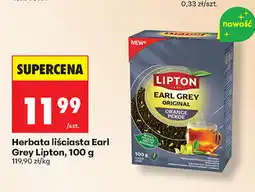 Biedronka Herbata liściasta Earl Grey Lipton, 100 g oferta