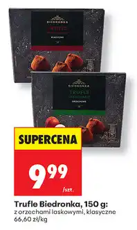 Biedronka Trufle Biedronka, 150 g (z orzechami laskowymi, klasyczne) oferta