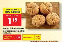 Biedronka Bułka śniadaniowa pełnoziarnista, 73 g oferta