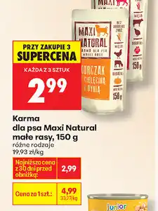 Biedronka Karma dla psa Maxi Natural małe rasy, 150 g oferta