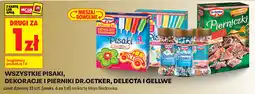 Biedronka Pisaki, dekoracje i pierniczki Dr. Oetker, Delecta i Gellwe oferta