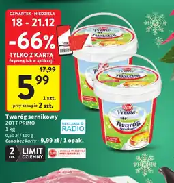 Intermarche Zott Twaróg sernikowy Primo oferta