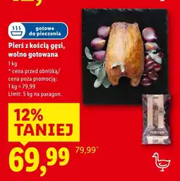 Lidl Pierś z gęsi Wolno Gotowane oferta
