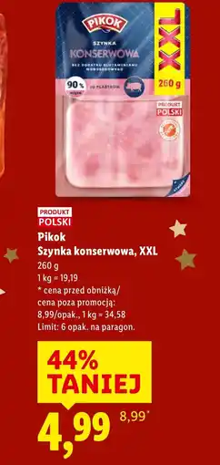 Lidl Szynka Pikok oferta