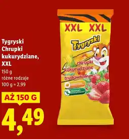 Lidl Chrupki kukurydziane Tygryski oferta