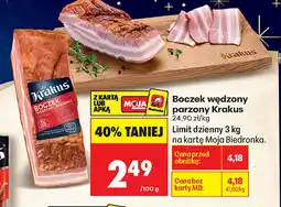 Biedronka Boczek wędzony Krakus oferta