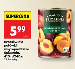 Biedronka Brzoskwinie połówki Nasza Spiżarnia oferta