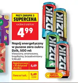 Biedronka Napój energetyczny Dzik oferta