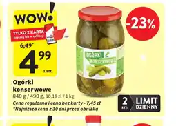 Intermarche Ogórki konserwowe oferta