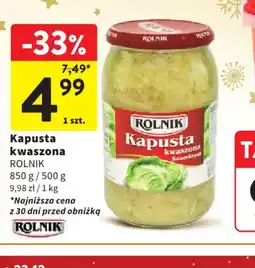 Intermarche Rolnik Kapusta kwaszona oferta