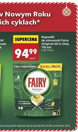 Biedronka Kapsułki do zmywarki Fairy Original All in One oferta