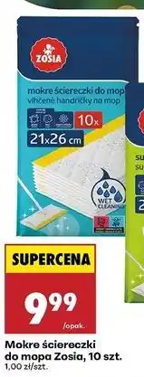 Biedronka Mokre ściereczki do mopa, 10 szt oferta