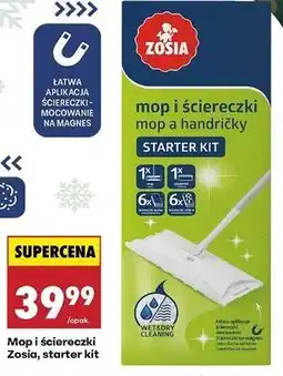 Biedronka Mop i ściereczki Zosia, starter kit oferta