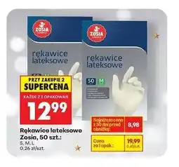 Biedronka Rękawice lateksowe Zosia, 50 szt oferta
