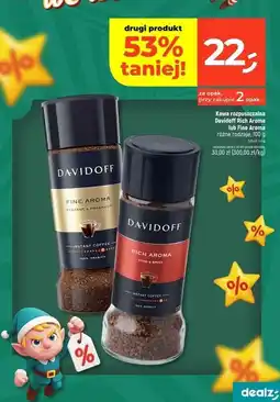 Dealz Kawa rozpuszczalna Davidoff Rich Aroma lub Fine Aroma oferta